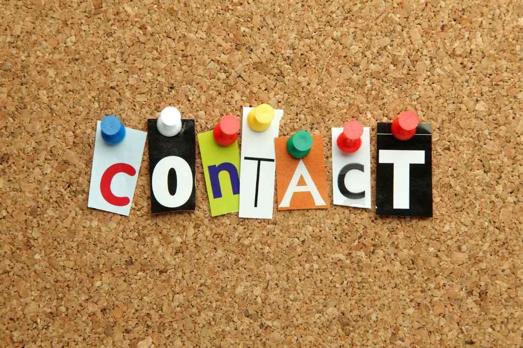 Contact letters pinned on a board, representing the contact form users can use to contact ActivePropertyCare.com for service questions.