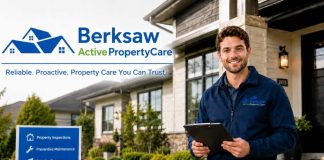 Berksaw ActivePropertyCare: Brendan Berksaw and Active Property Care Explained Berksaw Active PropertyCare banner showing a property care professional outside a maintained home with inspection and maintenance services.
