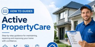 How To Guides ActivePropertyCare: Service-Based Guidance for Everyday Property Problems How To Guides ActivePropertyCare banner showing a property care technician with a checklist, tools, and home repair icons.