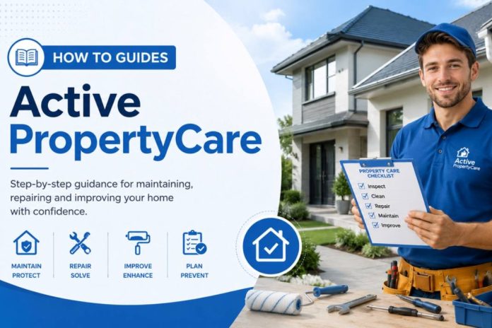How To Guides ActivePropertyCare How To Guides ActivePropertyCare banner showing a property care technician with a checklist, tools, and home repair icons.